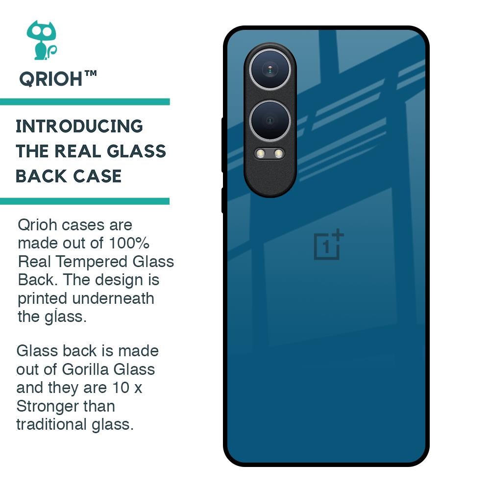 Cobalt Blue Glass Case for OnePlus Nord CE4 Lite 5G