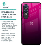 Purple Ombre Pattern Glass Case for OnePlus Nord CE4 Lite 5G