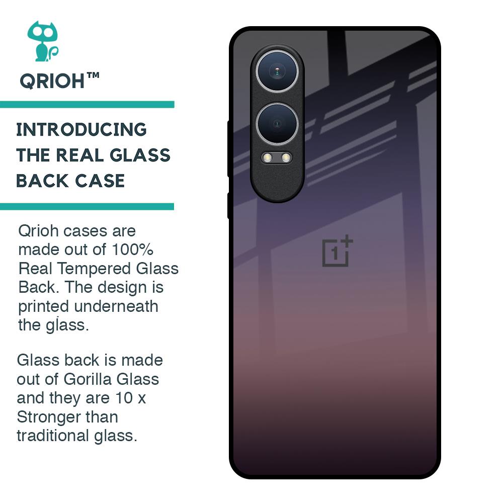 Grey Ombre Glass Case for OnePlus Nord CE4 Lite 5G