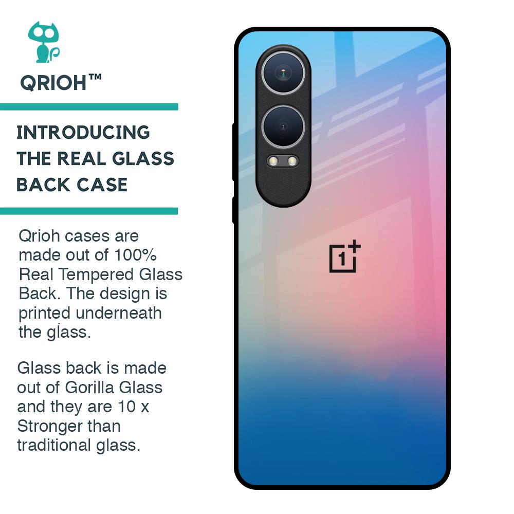 Blue & Pink Ombre Glass case for OnePlus Nord CE4 Lite 5G