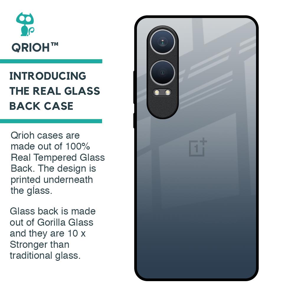 Smokey Grey Color Glass Case For OnePlus Nord CE4 Lite 5G