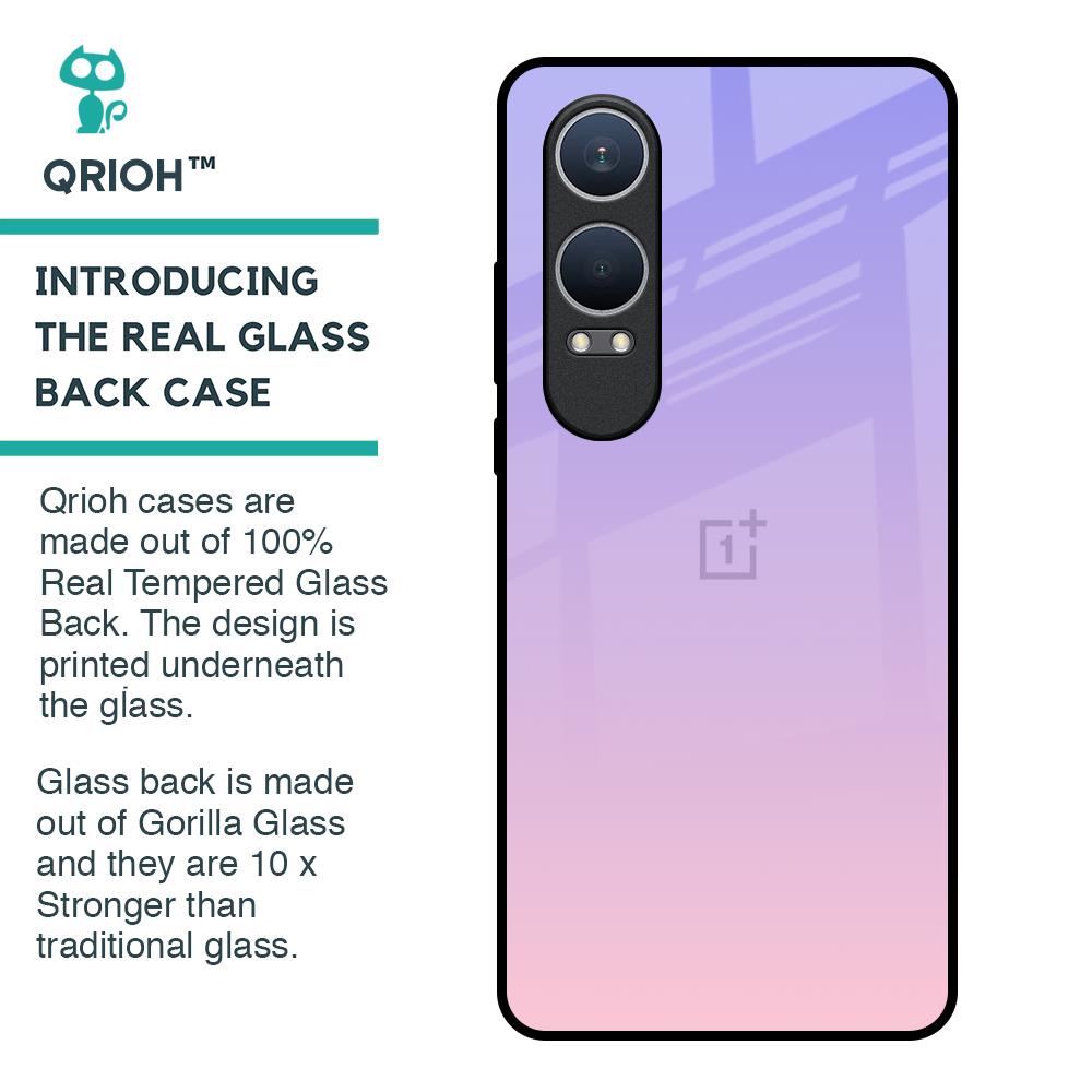 Lavender Gradient Glass Case for OnePlus Nord CE4 Lite 5G