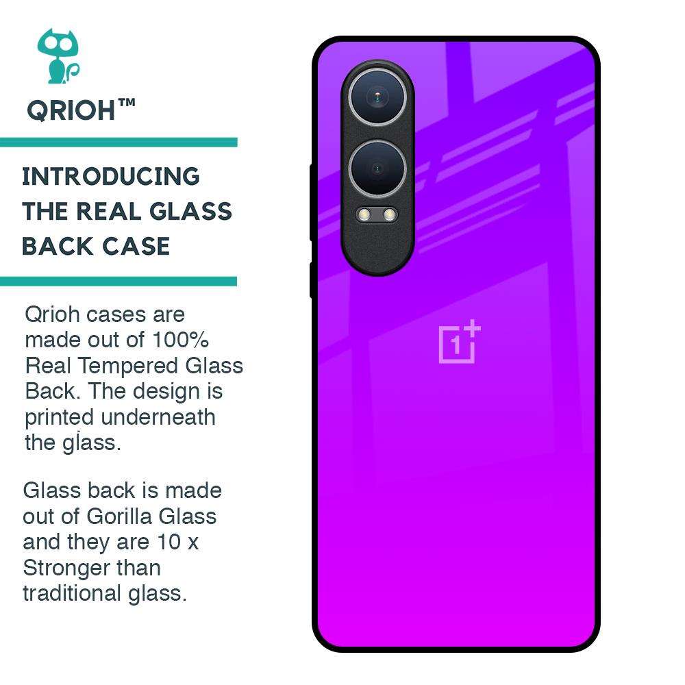 Purple Pink Glass Case for OnePlus Nord CE4 Lite 5G