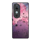 Space Doodles Vivo V40 5G Glass Back Cover Online