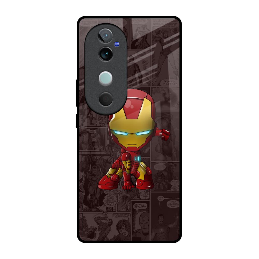 Angry Baby Super Hero Vivo V40 5G Glass Back Cover Online