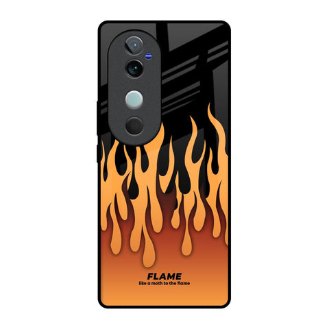 Fire Flame Vivo V40 5G Glass Back Cover Online
