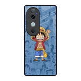 Chubby Anime Vivo V40 5G Glass Back Cover Online