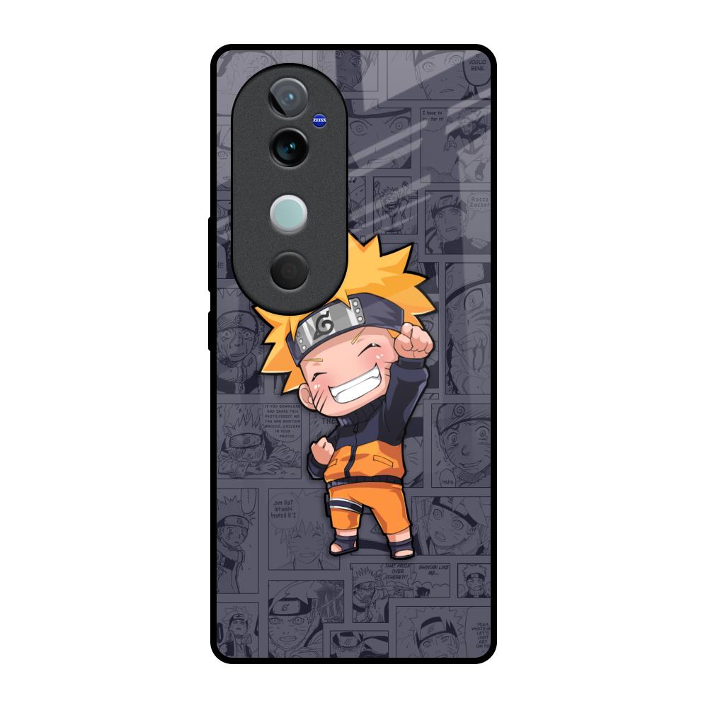 Orange Chubby Vivo V40 5G Glass Back Cover Online