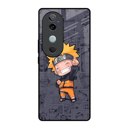 Orange Chubby Vivo V40 5G Glass Back Cover Online