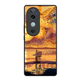 Sunset Vincent Vivo V40 5G Glass Back Cover Online