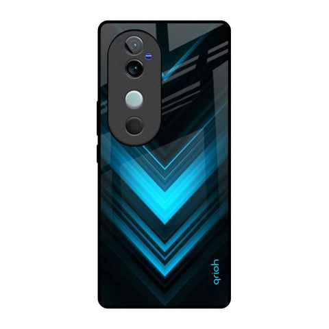 Vertical Blue Arrow Vivo V40 5G Glass Back Cover Online