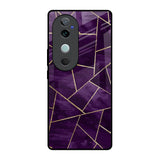 Geometric Purple Vivo V40 5G Glass Back Cover Online