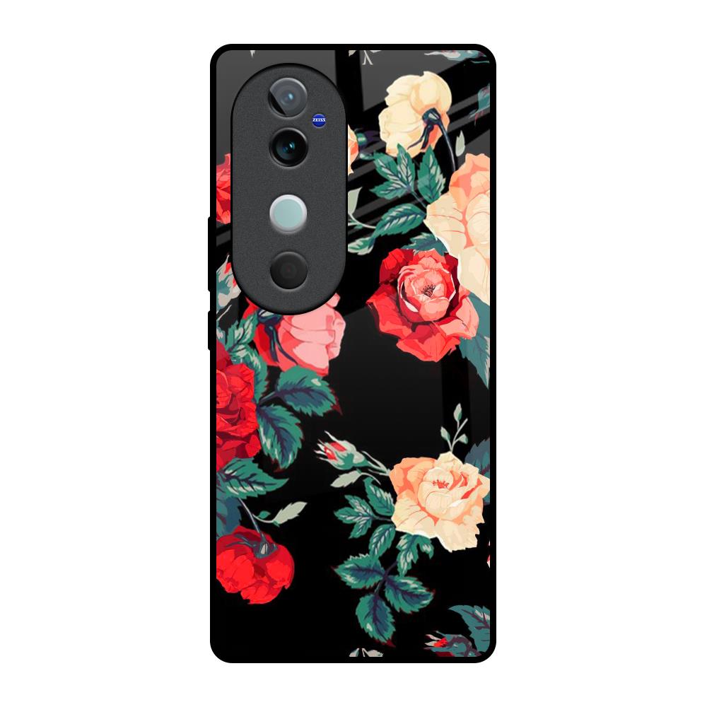Floral Bunch Vivo V40 5G Glass Back Cover Online
