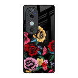 Floral Decorative Vivo V40 5G Glass Back Cover Online