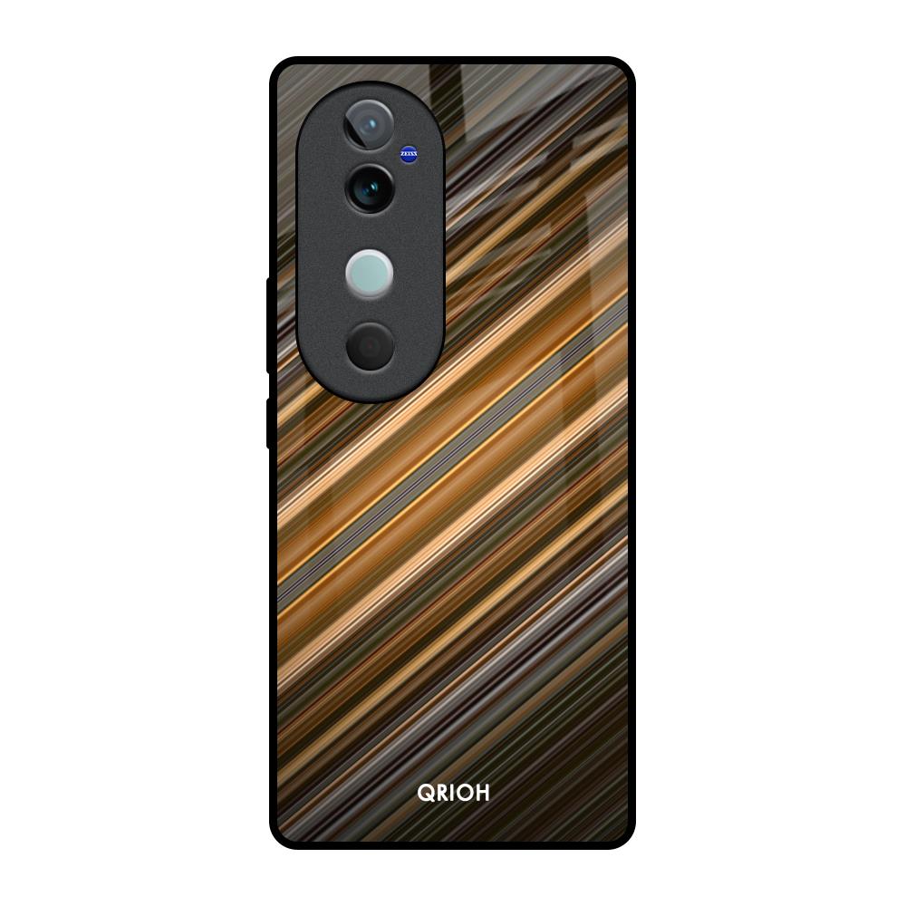 Diagonal Slash Pattern Vivo V40 5G Glass Back Cover Online