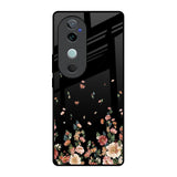 Floating Floral Print Vivo V40 5G Glass Back Cover Online