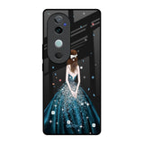 Queen Of Fashion Vivo V40 5G Glass Back Cover Online