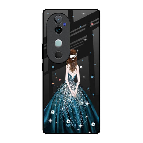 Queen Of Fashion Vivo V40 5G Glass Back Cover Online