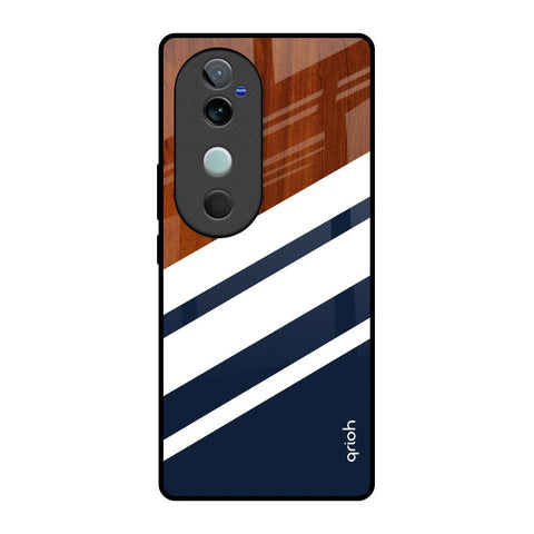 Bold Stripes Vivo V40 5G Glass Back Cover Online