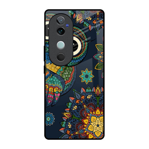 Owl Art Vivo V40 5G Glass Back Cover Online