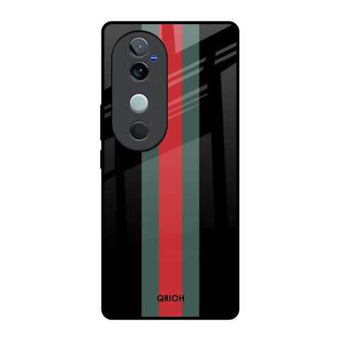 Vertical Stripes Vivo V40 5G Glass Back Cover Online