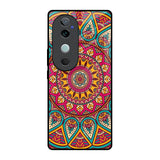 Elegant Mandala Vivo V40 5G Glass Back Cover Online