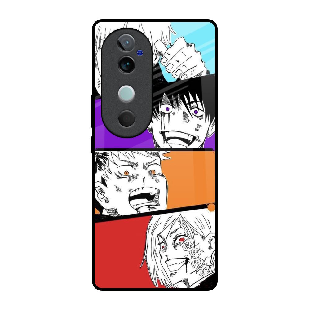 Anime Sketch Vivo V40 5G Glass Back Cover Online