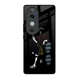 Luffy Line Art Vivo V40 5G Glass Back Cover Online