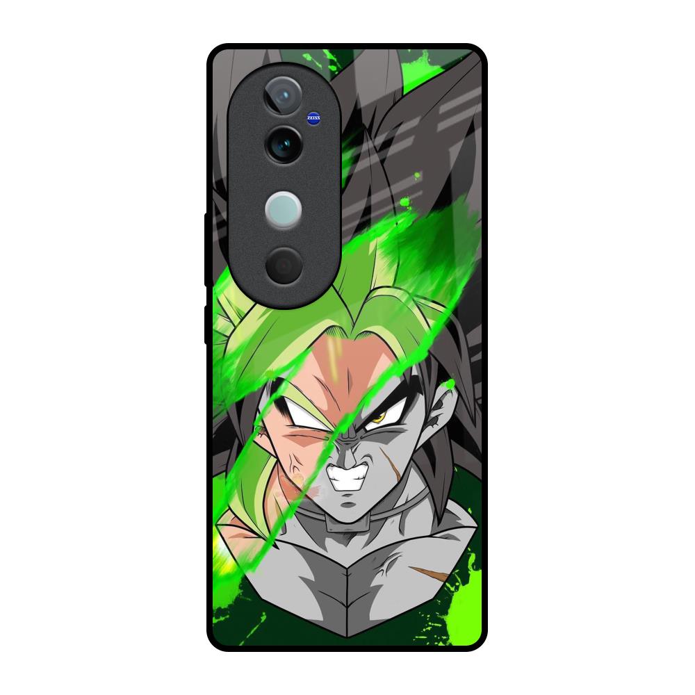 Anime Green Splash Vivo V40 5G Glass Back Cover Online
