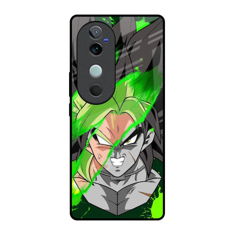 Anime Green Splash Vivo V40 5G Glass Back Cover Online