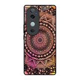 Floral Mandala Vivo V40 5G Glass Back Cover Online