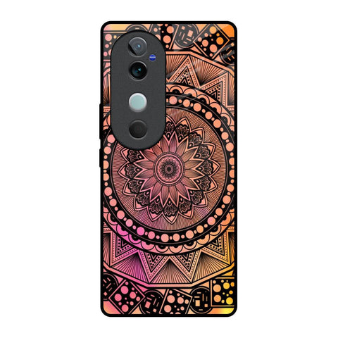 Floral Mandala Vivo V40 5G Glass Back Cover Online