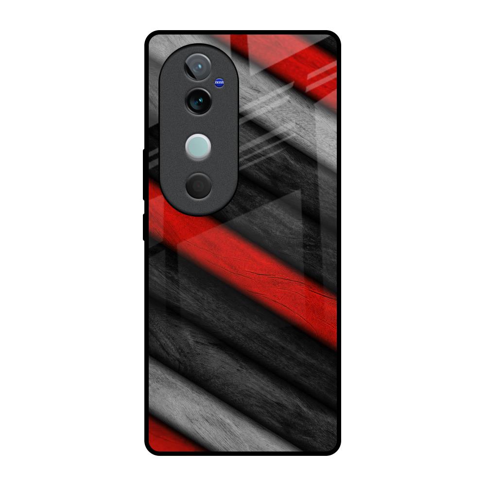 Soft Wooden Texture Vivo V40 5G Glass Back Cover Online