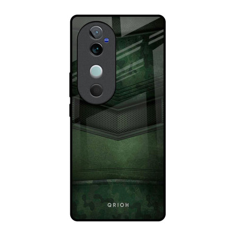 Green Leather Vivo V40 5G Glass Back Cover Online