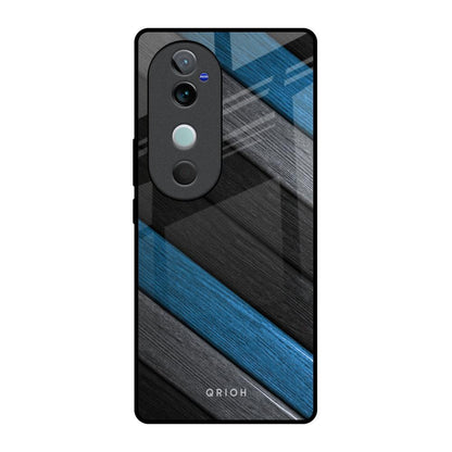 Multicolor Wooden Effect Vivo V40 5G Glass Back Cover Online