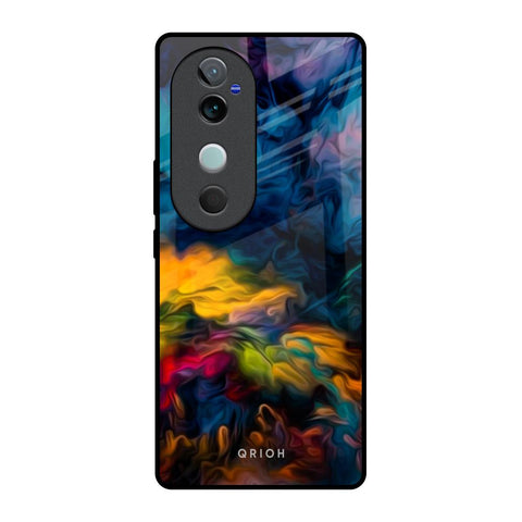Multicolor Oil Painting Vivo V40 5G Glass Back Cover Online