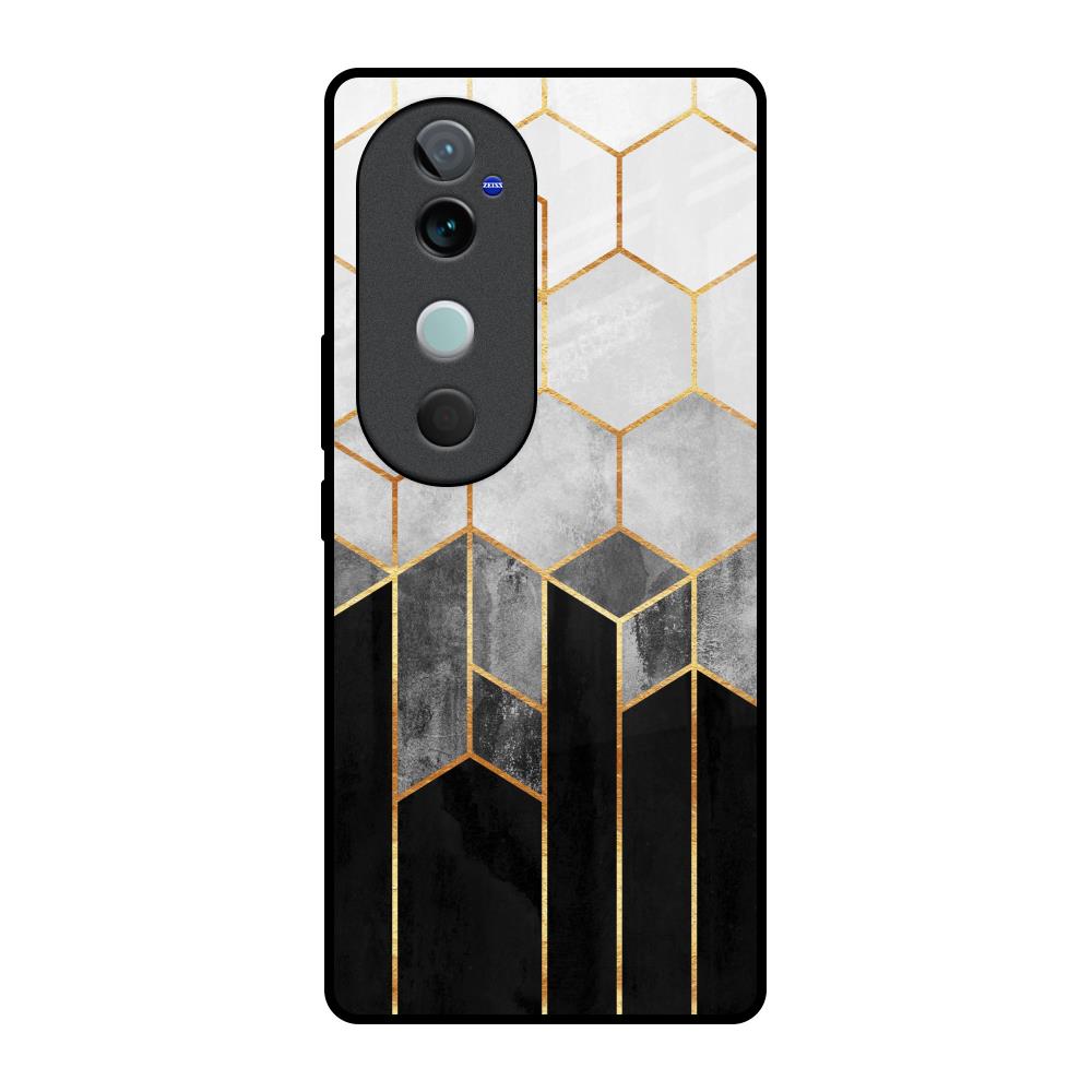 Tricolor Pattern Vivo V40 5G Glass Back Cover Online