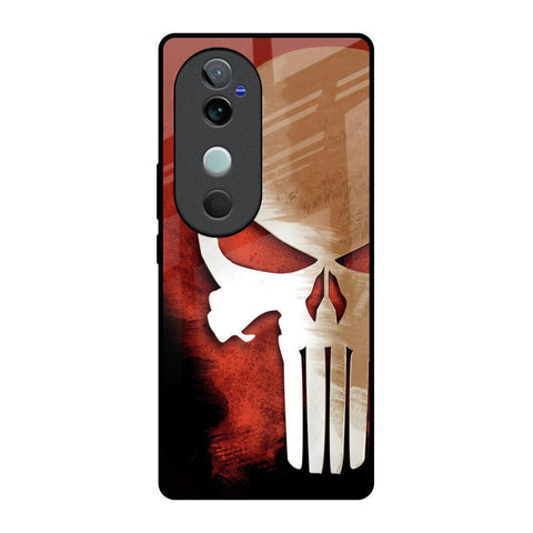 Red Skull Vivo V40 5G Glass Back Cover Online