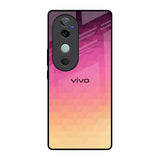 Geometric Pink Diamond Vivo V40 5G Glass Back Cover Online