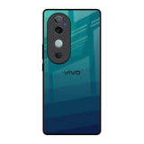 Green Triangle Pattern Vivo V40 5G Glass Back Cover Online
