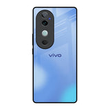 Vibrant Blue Texture Vivo V40 5G Glass Back Cover Online