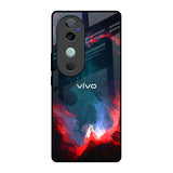 Brush Art Vivo V40 5G Glass Back Cover Online