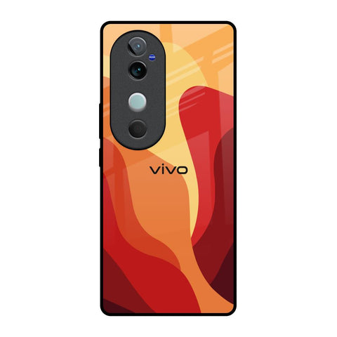 Magma Color Pattern Vivo V40 5G Glass Back Cover Online