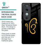 Luxury Fashion Initial Glass Case for Vivo V40 5G