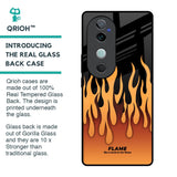 Fire Flame Glass Case for Vivo V40 5G