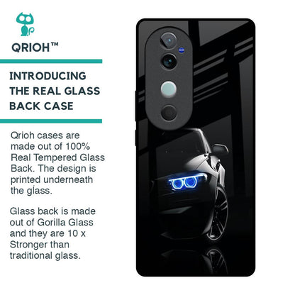 Car In Dark Glass Case for Vivo V40 5G