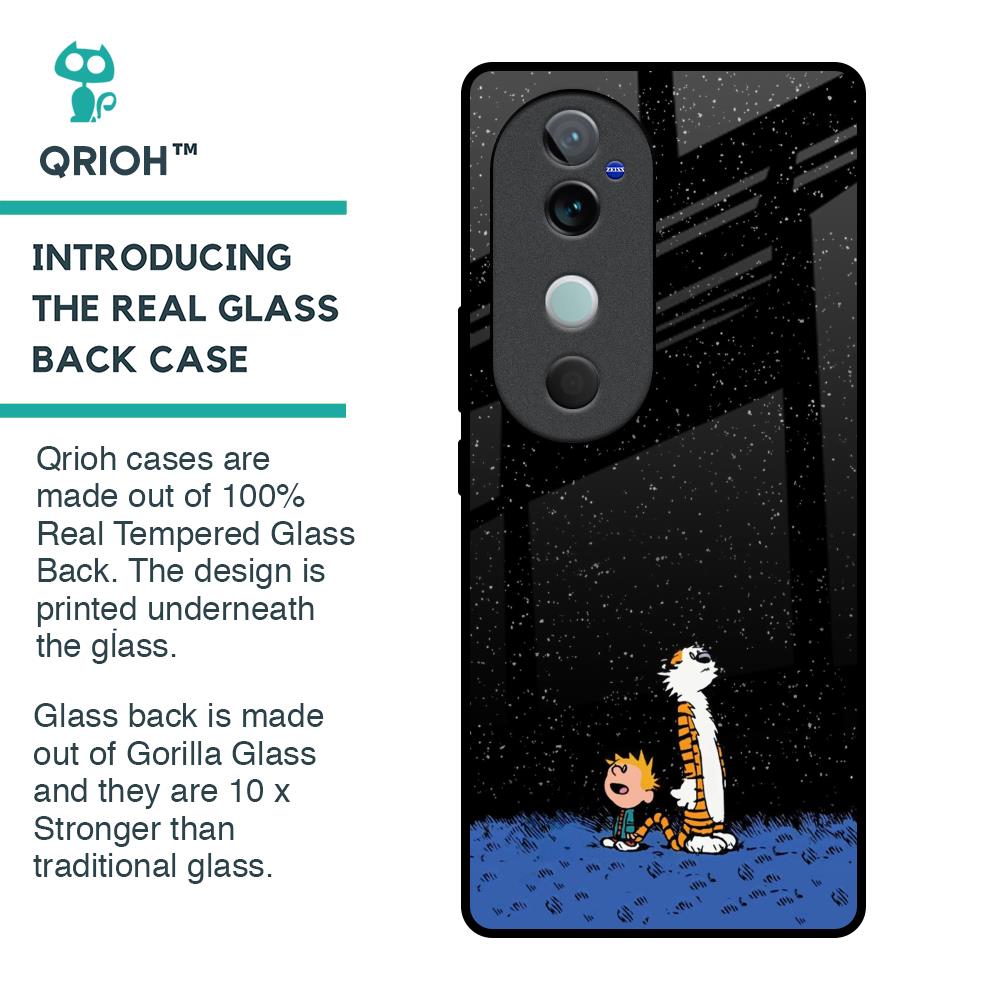 Night Sky Star Glass Case for Vivo V40 5G