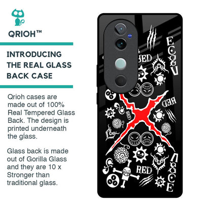 Red Zone Glass Case for Vivo V40 5G