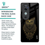 Golden Owl Glass Case for Vivo V40 5G
