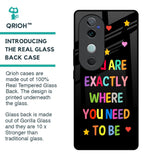 Magical Words Glass Case for Vivo V40 5G